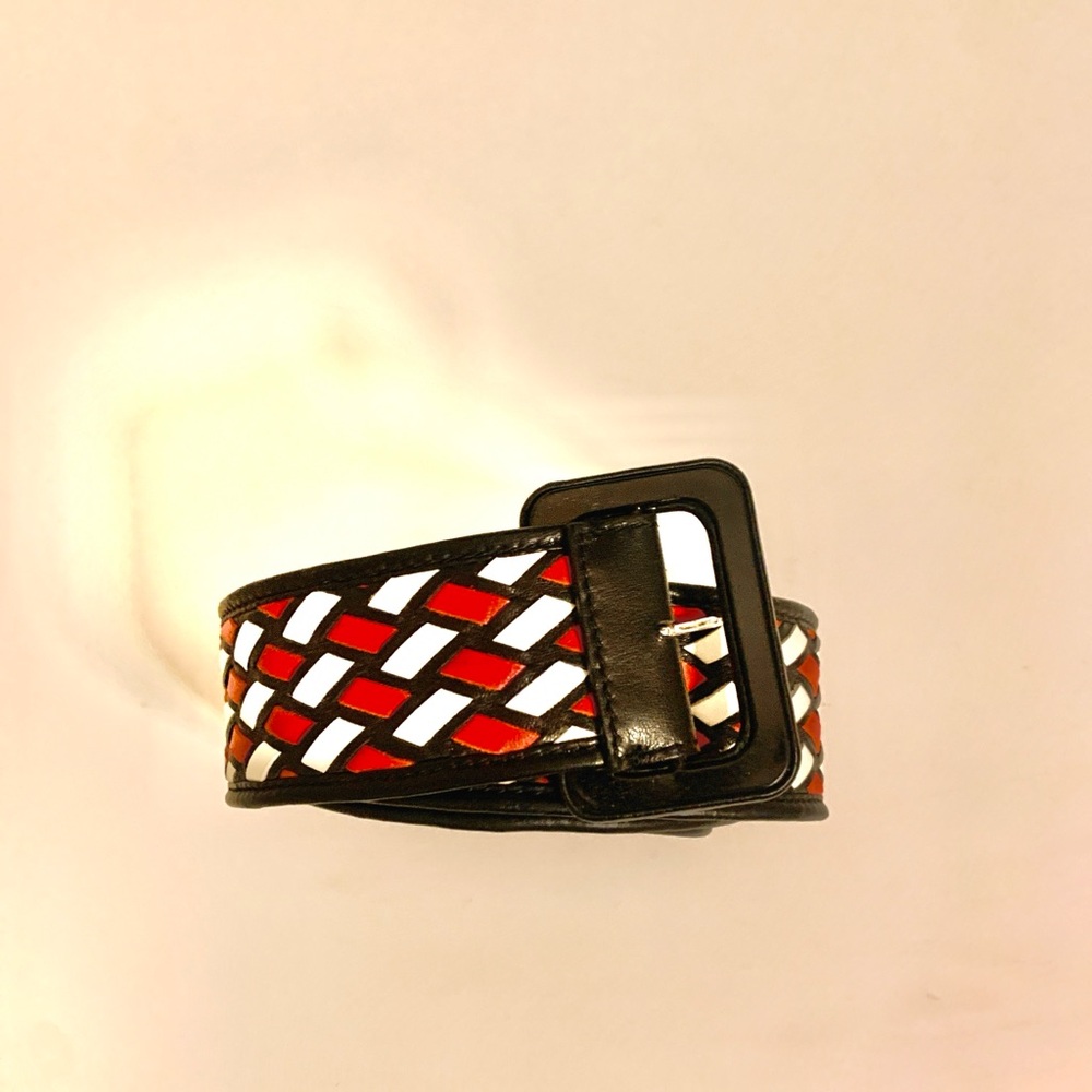 Givenchy Red and Black Womens Belt